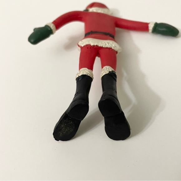 Vintage Santa Claus Bendy Figure and 1984 Santa Pencil Topper - Picture 14 of 16